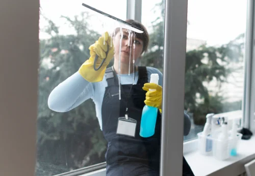 Nettoyage de vitres intérieures et extérieures à la Clisse
